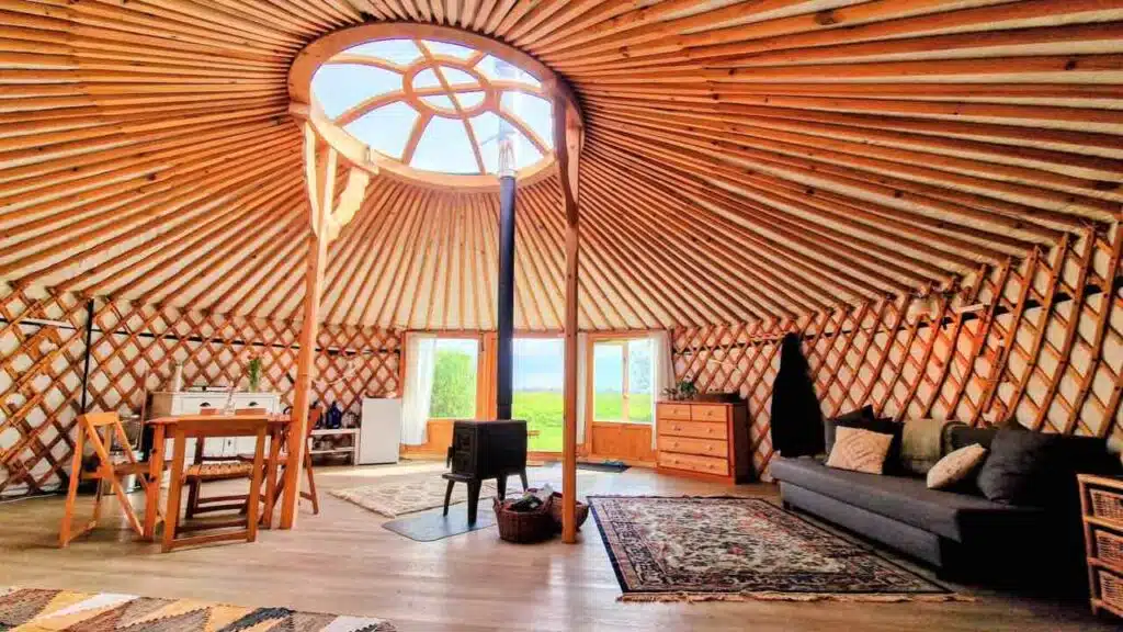 Yurt met verwarming